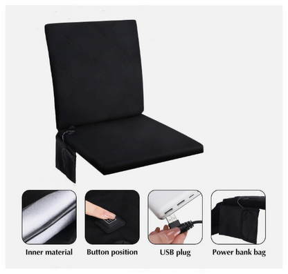 Foldable Heated Seat Cushion 3 Adjustable Modes