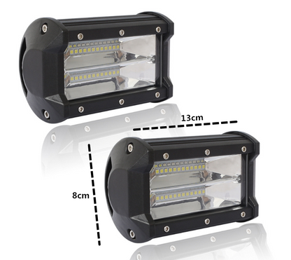 2X 5inch LED Work Driving Light Bar Flood Beam Offroad Boat Truck 12V 24V - salelink.co.nz