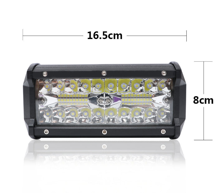 Pair 7inch Led Work Light Bar Spot Flood Offroad Driving 4wd 4x4 Reverse