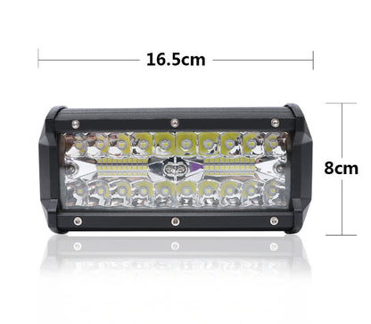 Pair 7inch Led Work Light Bar Spot Flood Offroad Driving 4wd 4x4 Reverse