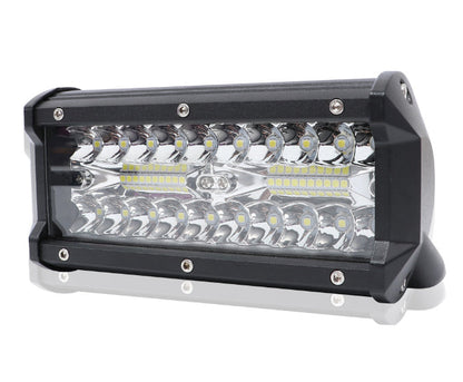 Pair 7inch Led Work Light Bar Spot Flood Offroad Driving 4wd 4x4 Reverse