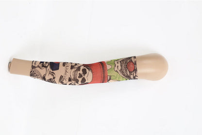 Pack of 6 Arm Sleeve Stretch Costume Fake Tattoo Stocking