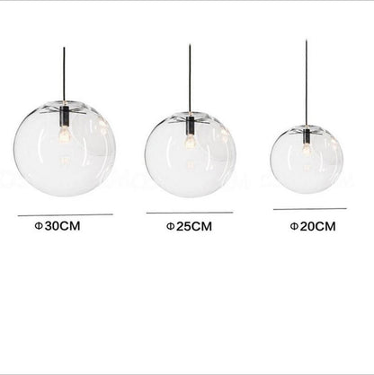 20cm Glass Pendant Light