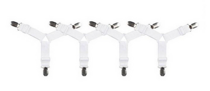 4pcs Triangle Fitted Sheet Strap Clips Grippers Mattress Bed Suspenders Holder