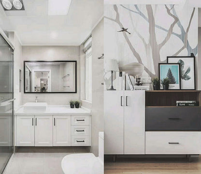 256mm Kitchen Cabinet Handle Drawer Black Cupboard Knob