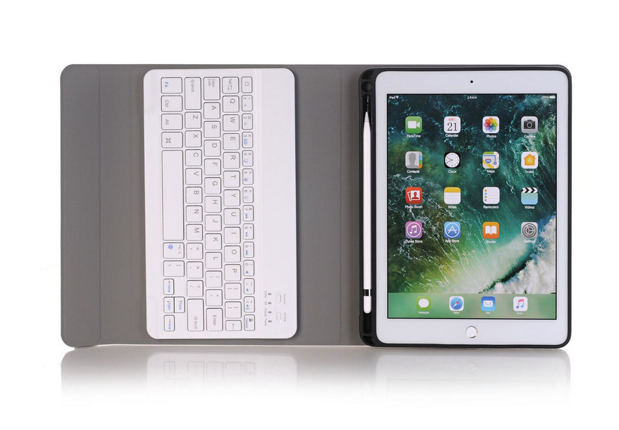 For iPad Air 1/2, Pro 9.7, iPad 9.7 2017/2018 Slim Wireless Bluetooth Keyboard Case