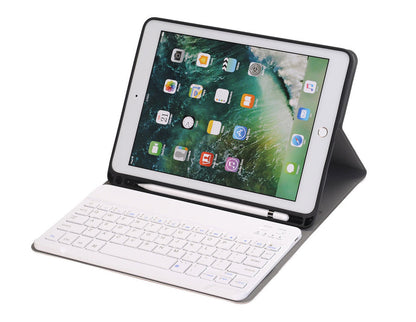 For iPad Air 1/2, Pro 9.7, iPad 9.7 2017/2018 Slim Wireless Bluetooth Keyboard Case