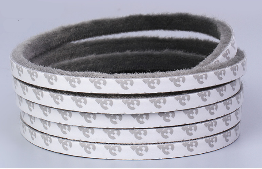 5m Weather Draught Excluder Brush Strip Window Door Seal Tape Self-adhesive - salelink.co.nz
