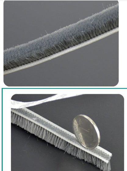 5m Weather Draught Excluder Brush Strip Window Door Seal Tape Self-adhesive