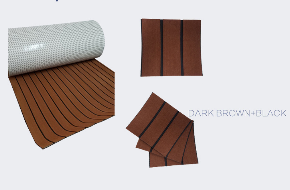 90x240cm EVA Foam Teak Sheet Boat Decking Faux Marine Floor Board - salelink.co.nz