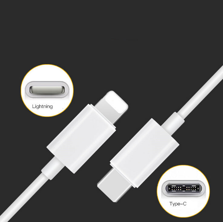 2M 27W PD QC Fast Charging Lightning To USB Type C Cable for iPhone