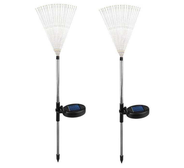 2 Pack Solar LED Firework Garden Lights Outdoor