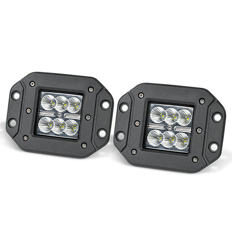 2 x 4inch LED Work Light Bar Flood 12V 24V 5" Lamp - salelink.co.nz