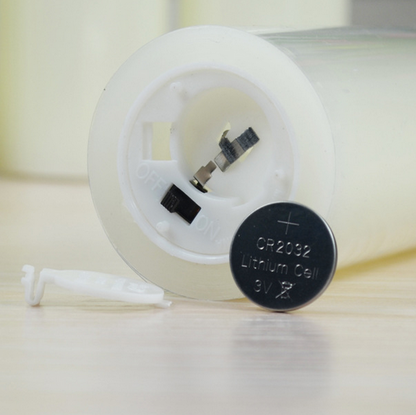 16cm LED Flickering Candle Flame Led Flameless Wax Mood Candle Battery Operated Safe - salelink.co.nz