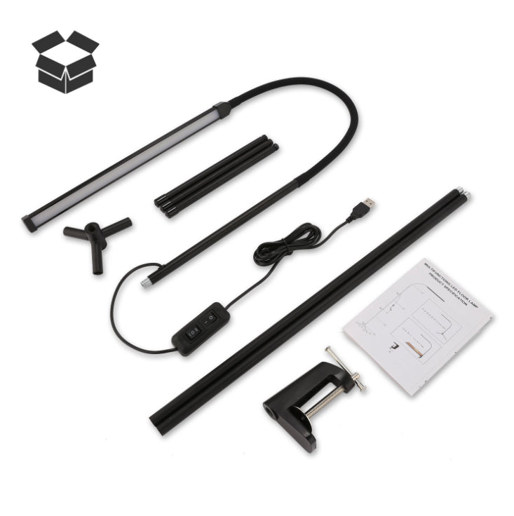 USB Adjustable LED Floor Lamp Reading Dimmable Light