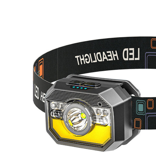 LED Sensor Headlamp Headlight Head Torch