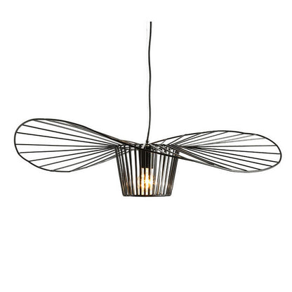 Pendant Light Black Metal Hat Shape Lamp Hanging