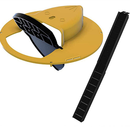 Mouse Trap Flip N Slide Bucket Lid Reusable Rat Catcher Killer with Ladder