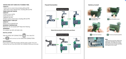 Automatic Water Timer Irrigation Controller Digital Watering Tap Timer Garden