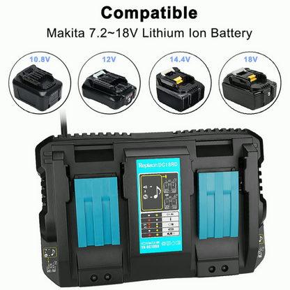 For Makita DC18RD Dual Port Charger Replacement