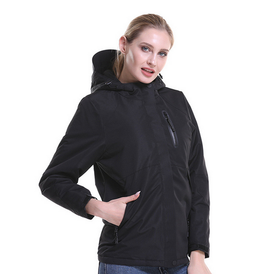 2XL Electric Heated Jacket Coat Thermal Outwear Washable Winter Warmer - salelink.co.nz