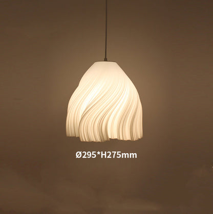 Modern White Lampshade Simple Pendant Light Hanging Lamp