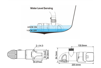 SEAFLO 1100GPH Bilge Pump Automatic Boat Marine Water Pump Low Profile 12V