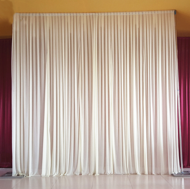 3x3M White Curtain Backdrop Wedding Decorations Background - salelink.co.nz