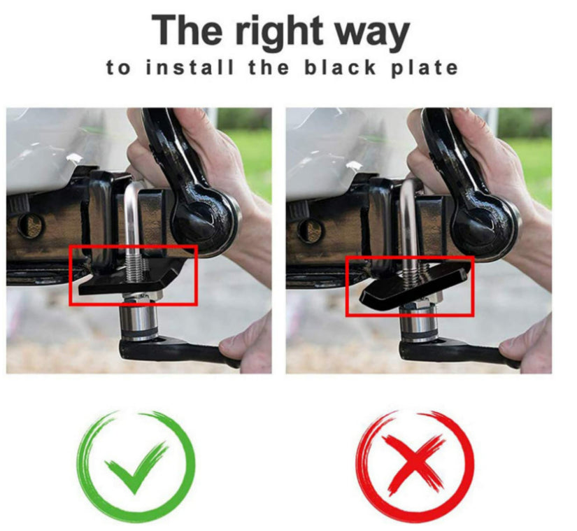 Anti Rattle Stabilizer Tightener Trailer Tow Bar Hitch Clamp Tongue Bracket Lock - salelink.co.nz
