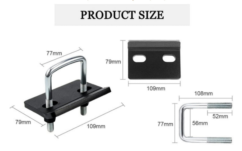 Anti Rattle Stabilizer Tightener Trailer Tow Bar Hitch Clamp Tongue Bracket Lock - salelink.co.nz
