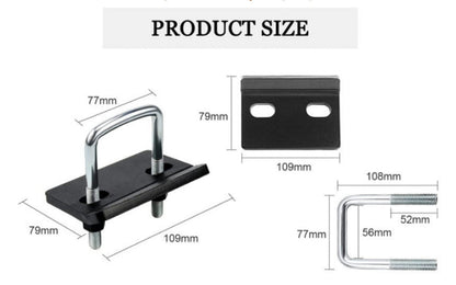Anti Rattle Stabilizer Tightener Trailer Tow Bar Hitch Clamp Tongue Bracket Lock - salelink.co.nz