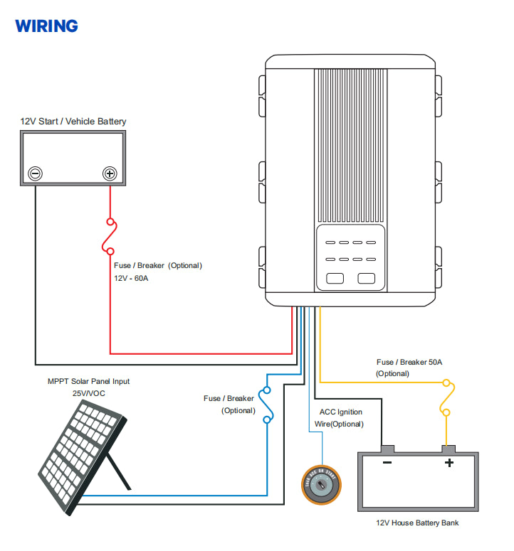 ATEM POWER 12V 25A DC To DC Battery Charger