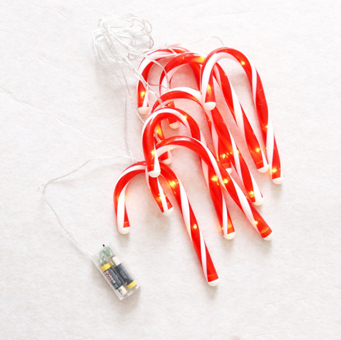 Holiday Christmas Xmas Candy Cane String Lights - salelink.co.nz