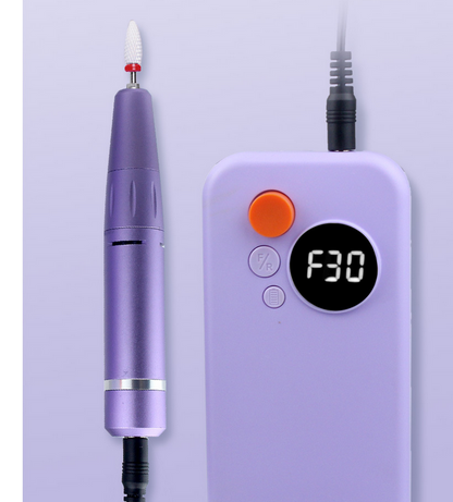 Rechargeable Electric Nail File Kit Purple - salelink.co.nz