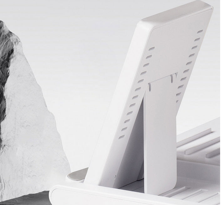 Desk Lamp with Wireless Charging and Pen Holder White