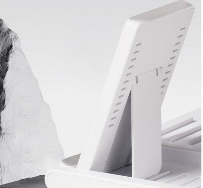 Desk Lamp with Wireless Charging and Pen Holder White