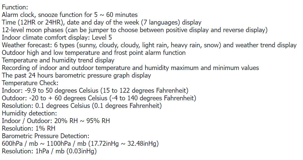 Weather Station Black