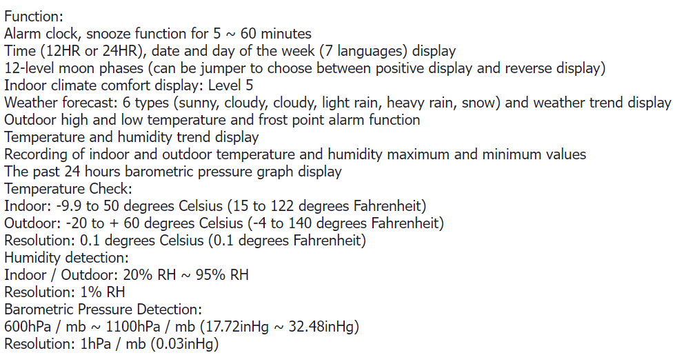 Weather Station Black