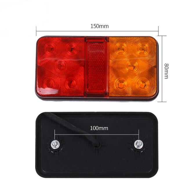 A Pair 12V 24V LED Tail Lights Lamp For Truck Trailer - salelink.co.nz