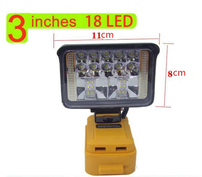 3inch LED Work Light Compatible With DeWalt 18V 20V Battery