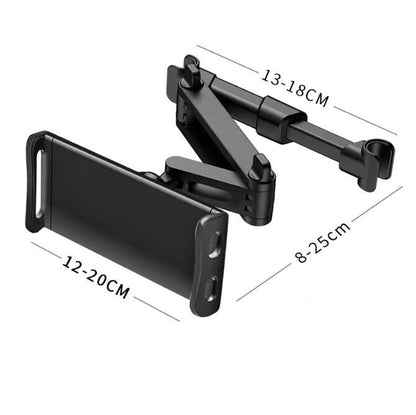 Extendable Car Back Seat Headrest Long Mount Universal Holder iPad Tablet Rotate