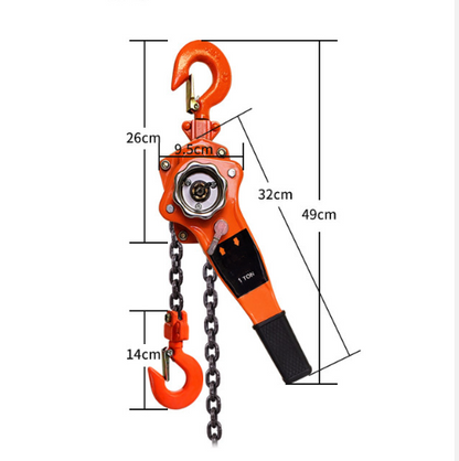 1T Steel Heavy Duty 3M Lever Block Chain Hoist