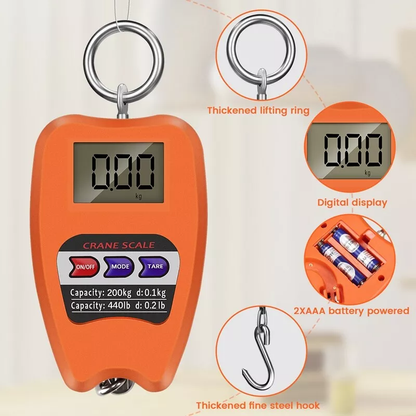 Crane Scale Weighing Digital Industrial Hanging Scale 200Kg