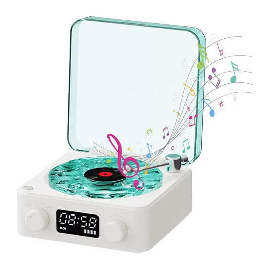 Vintage Record Player with Wireless Speaker