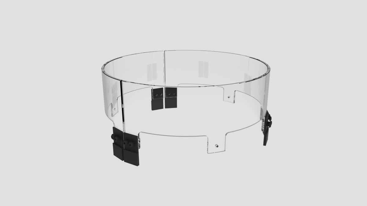 GLASS FIRE SCREENS