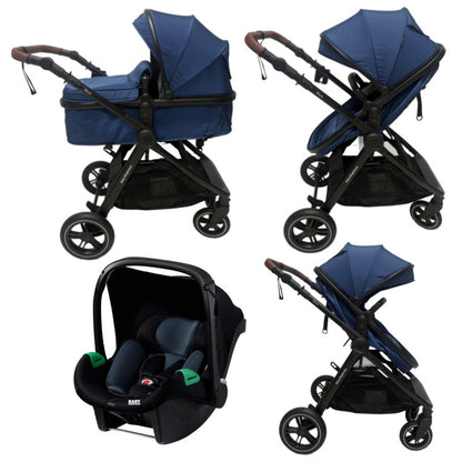 Pre-order Skyra 2-in-1 Newborn Pram & Bassinet Stroller and Car Seat (Blue)