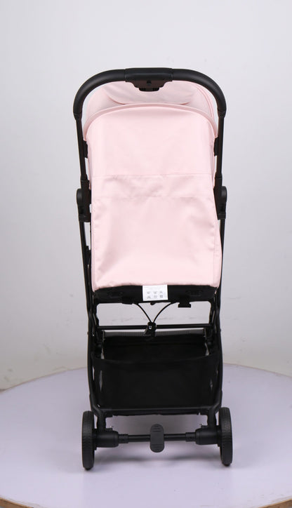 Baby Brightness AirGo Lightweight Compact Travel Pram and Travel Portable Booster Car Seat Pink