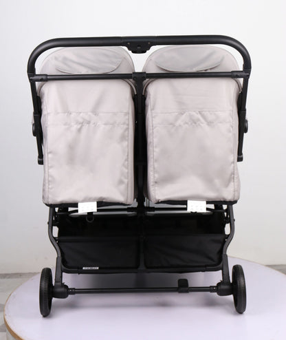 Double Pram – FlexGo Duo with Infant Capsule and Rotating ISOFIX Base(Beige)