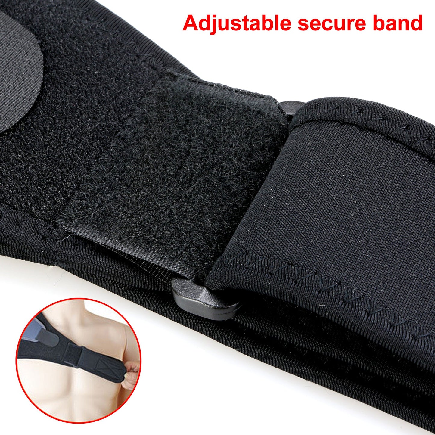 Right Shoulder Adjustable Support Brace Compression Strap Heat Patch Protection Sports