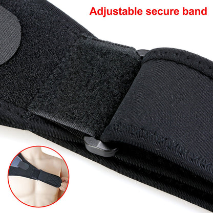 Right Shoulder Adjustable Support Brace Compression Strap Heat Patch Protection Sports